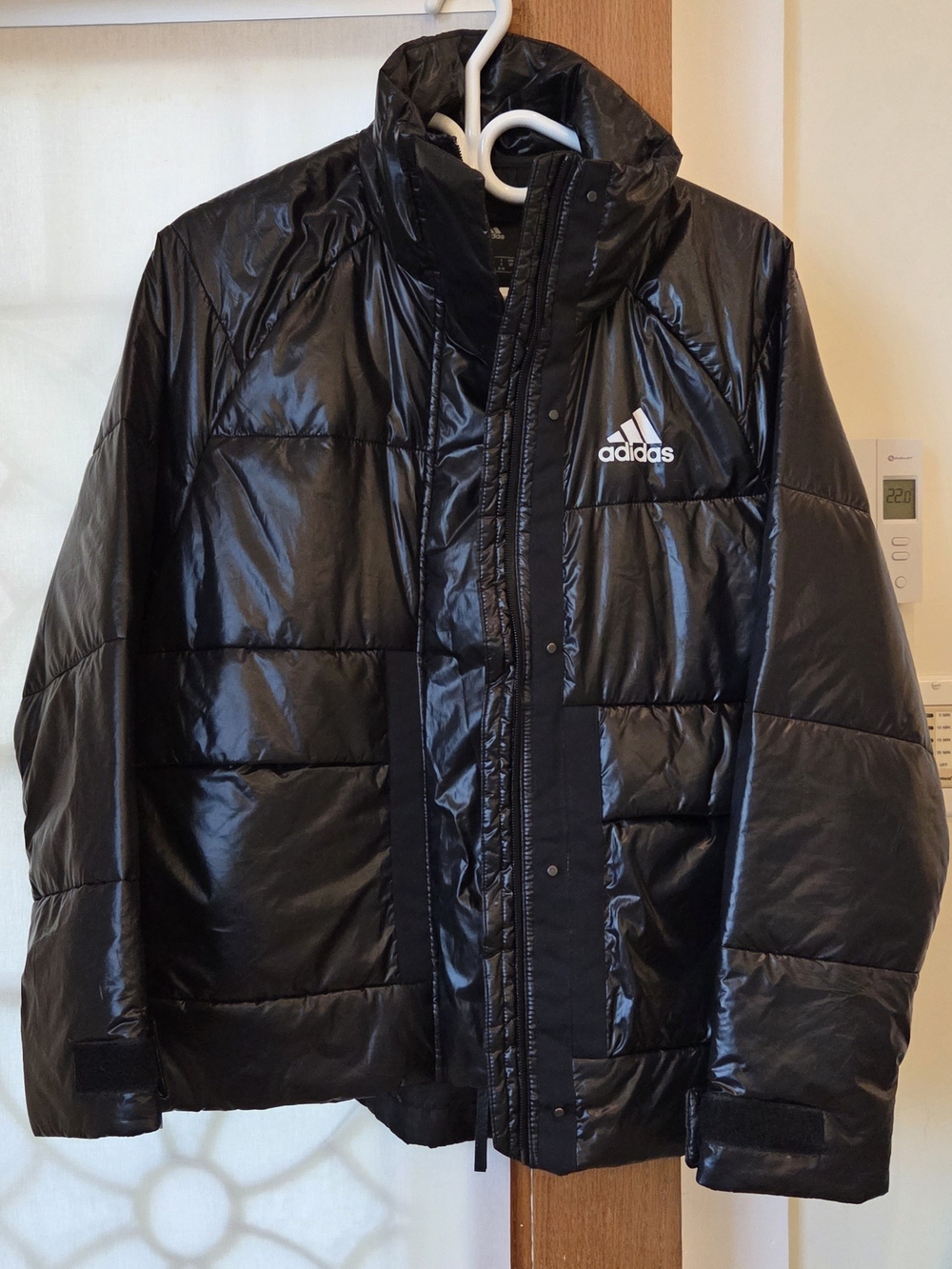 Adidas Women's Black Light Puffer Jacket, US Size S